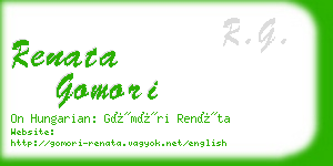 renata gomori business card